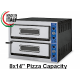 GGF X44/36 Twin Deck Electric Pizza Oven 8x14" Pizza