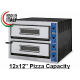 GGF X66/30 Twin Deck Electric Pizza Oven 12x12" Pizza