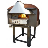 Dual Fuel Wood & Gas Rotating Pizza Oven Series Mix85RK Silicon Coated