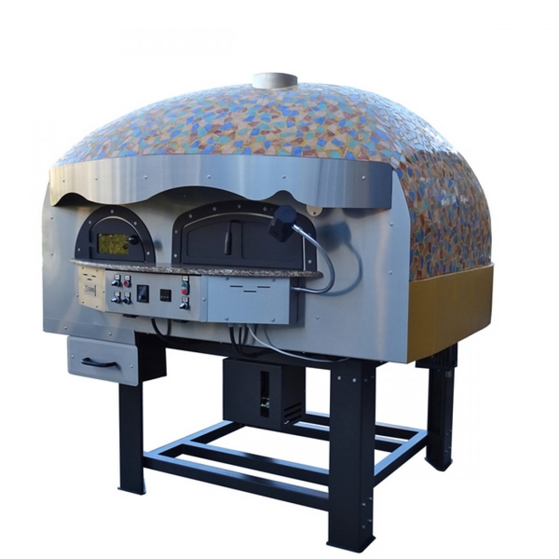 12 Inch Countertop Pizza Oven - 1200W Portable Indoor/Outdoor Pizza Maker Heats To 800°F