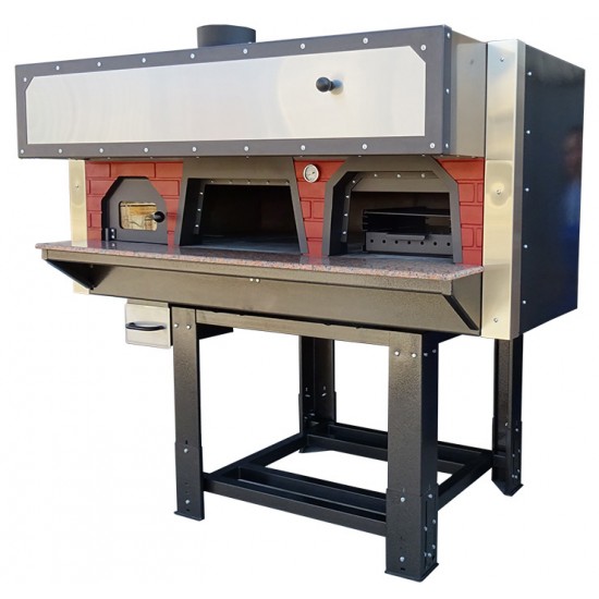 Traditional Wood Fired Pizza Oven with Barbecue D100FB 