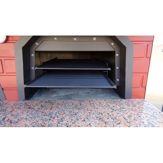 Traditional Wood Fired Pizza Oven with Barbecue D100FB 