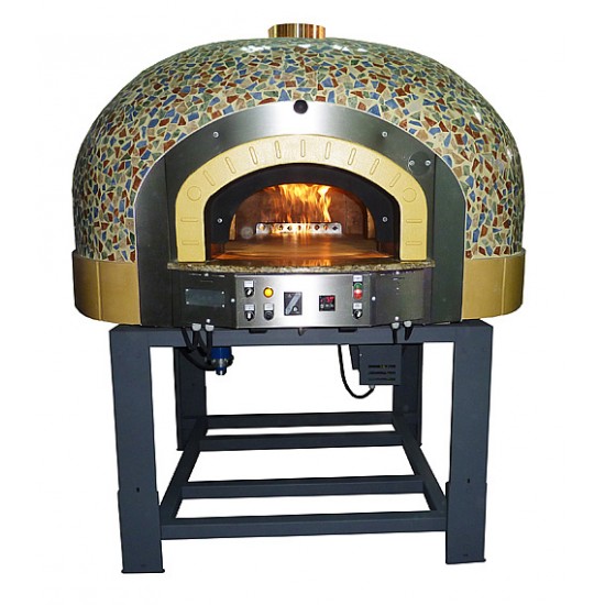 Traditional Gas Pizza Oven with Rotating Base GR110K Mosaic
