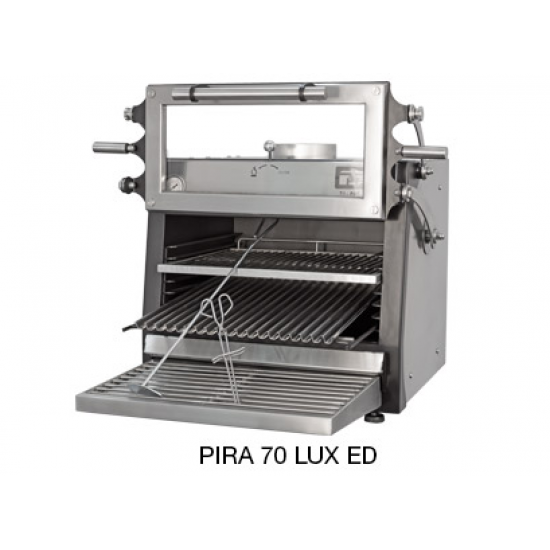Pira 70 Lux ED Charcoal Oven - Lifting Door 60kg/h 90 Covers