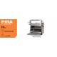 Pira 70 Lux ED Charcoal Oven - Lifting Door 60kg/h 90 Covers