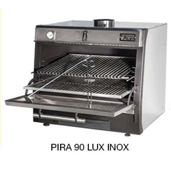 Charcoal Oven Pira 90 Lux Stainless Steel 130 Covers-110Kg/h
