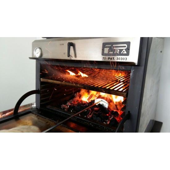 Pira 70 Lux Charcoal Oven - Stainless Steel